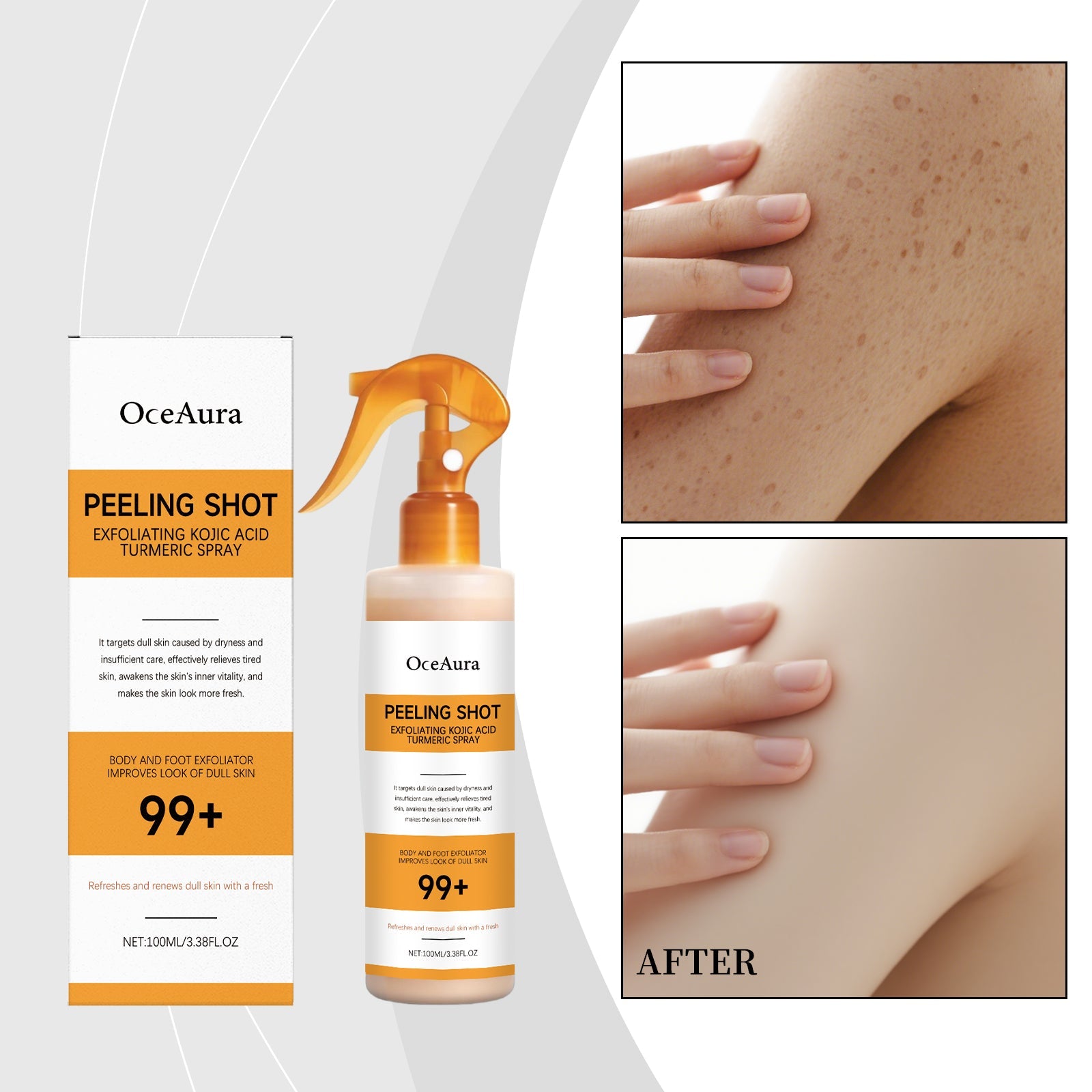 Kojic Acid and Turmeric Exfoliating Body Spray - product image 2