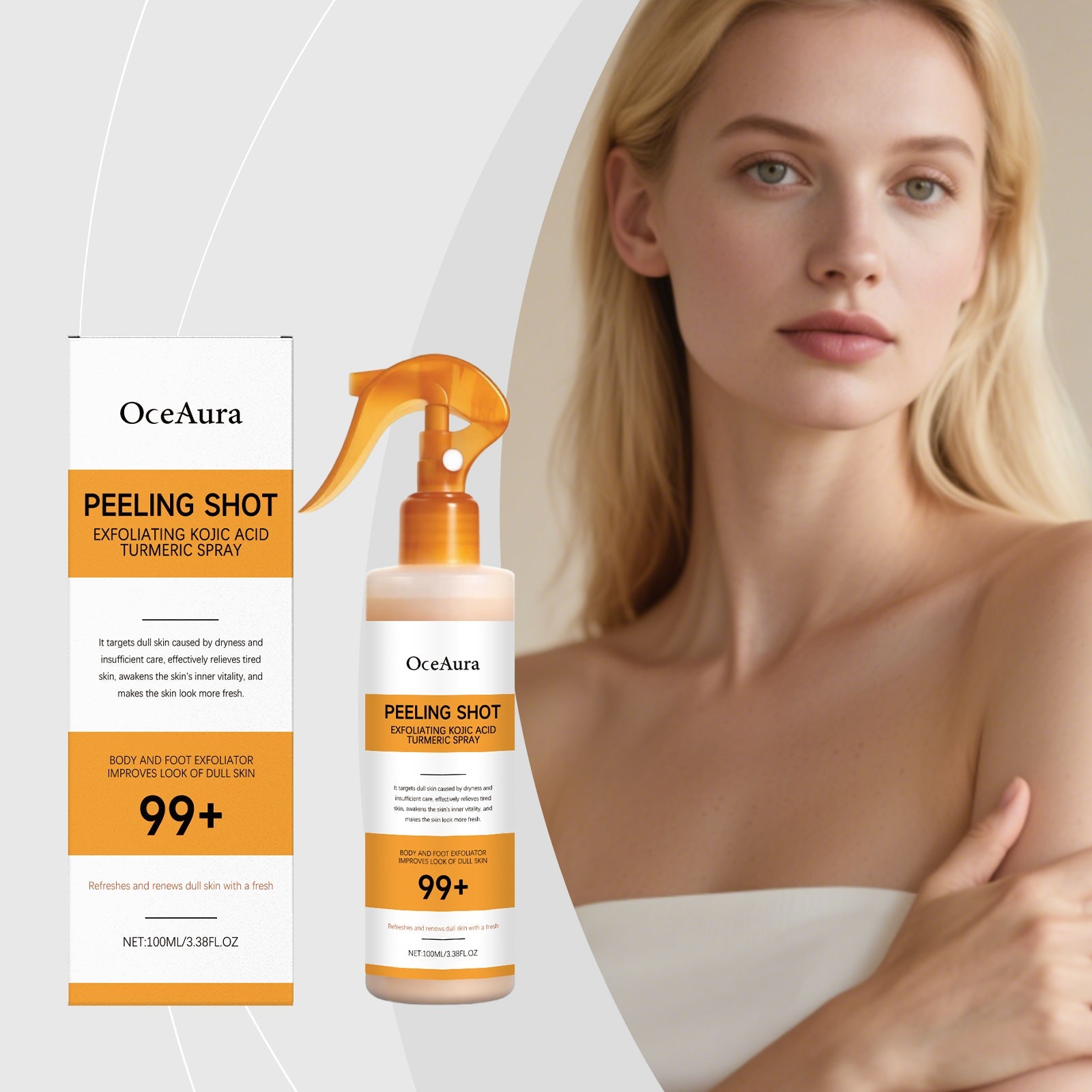 Kojic Acid and Turmeric Exfoliating Body Spray - product image 6